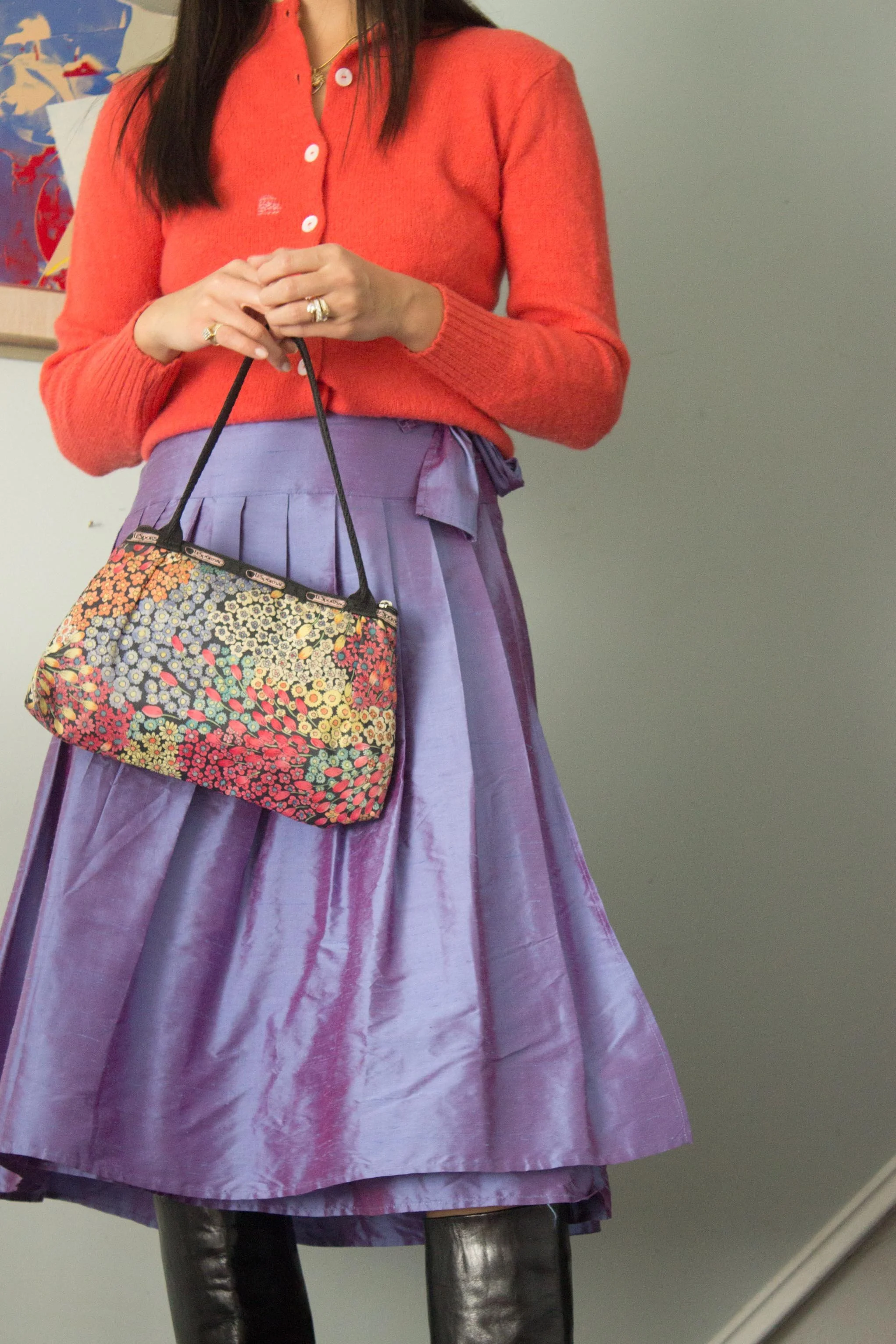 1990s LeSportsSac Liberty Floral Nylon Bag — Wayward Collection